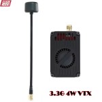 High Quality RUSHFPV OverShoot 3.3G 4W VTX Supports IRC Tramp Protocol 7-30V Video 3.3GHz Glasses VRX Module Long Range Drone